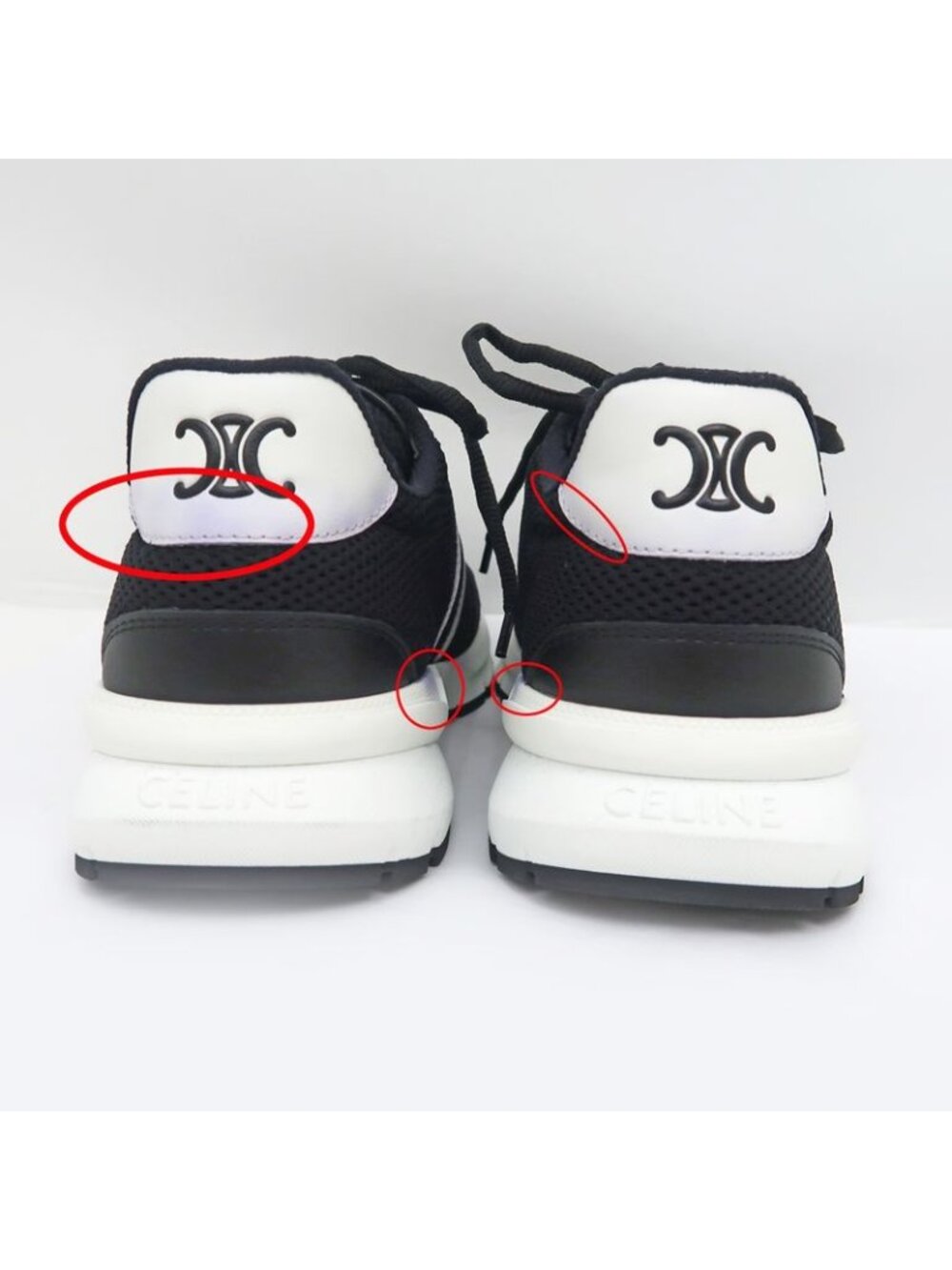 Celine Sneakers Black White Size 38 Shoes Apparel - Picture 8 of 11